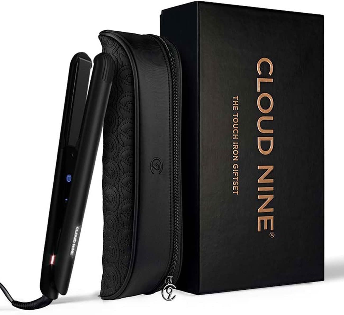 CLOUD NINE Touch Iron Hair Straightener Gift Set, sleek professional design.