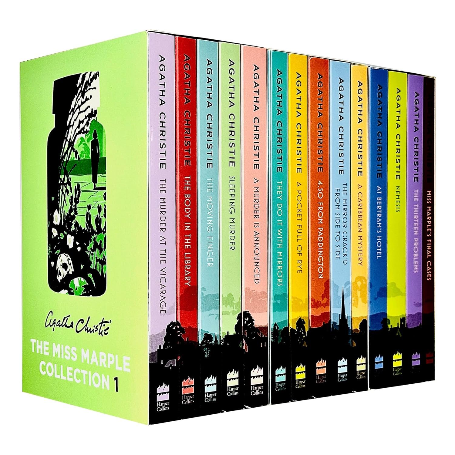 A complete collection of Miss Marple mysteries in paperback edition.