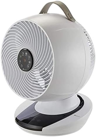 A quiet and efficient desk fan cooling a serene bedroom.